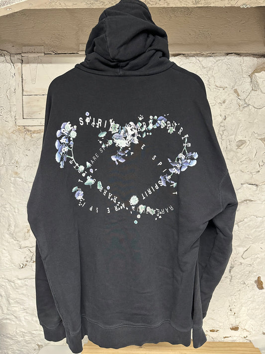 Givenchy Flowers Black Hoodie Sz L