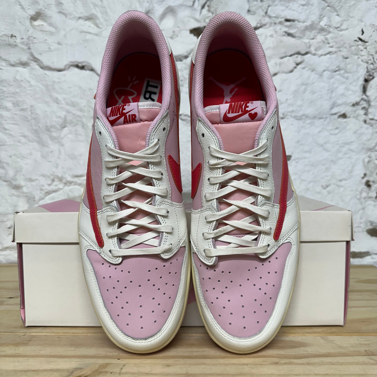 Air Jordan 1 Low Travis Scott Sail Tropical Pink Sz 15