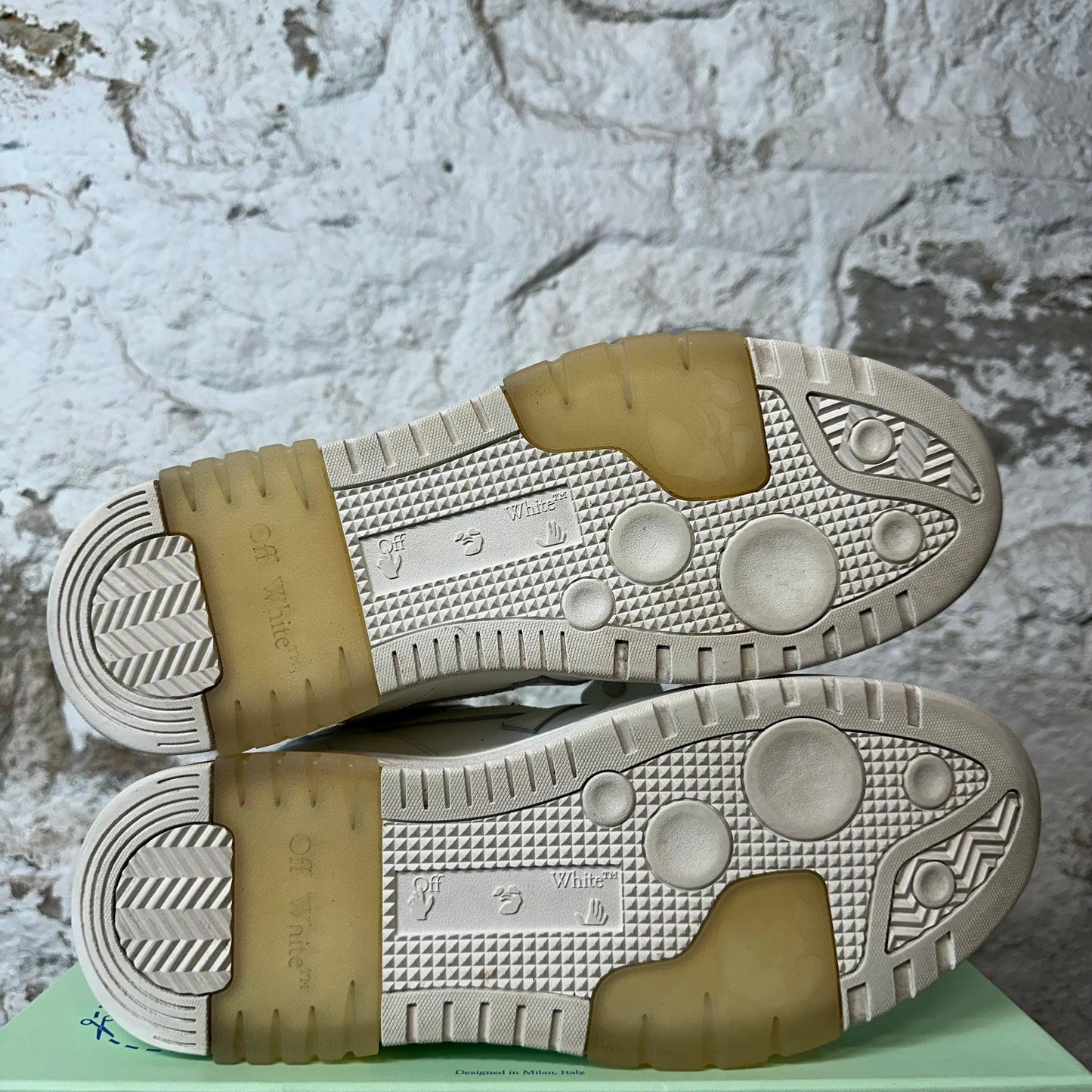 Off-White Out Of Office White Gum Sneaker Sz 12 (45)