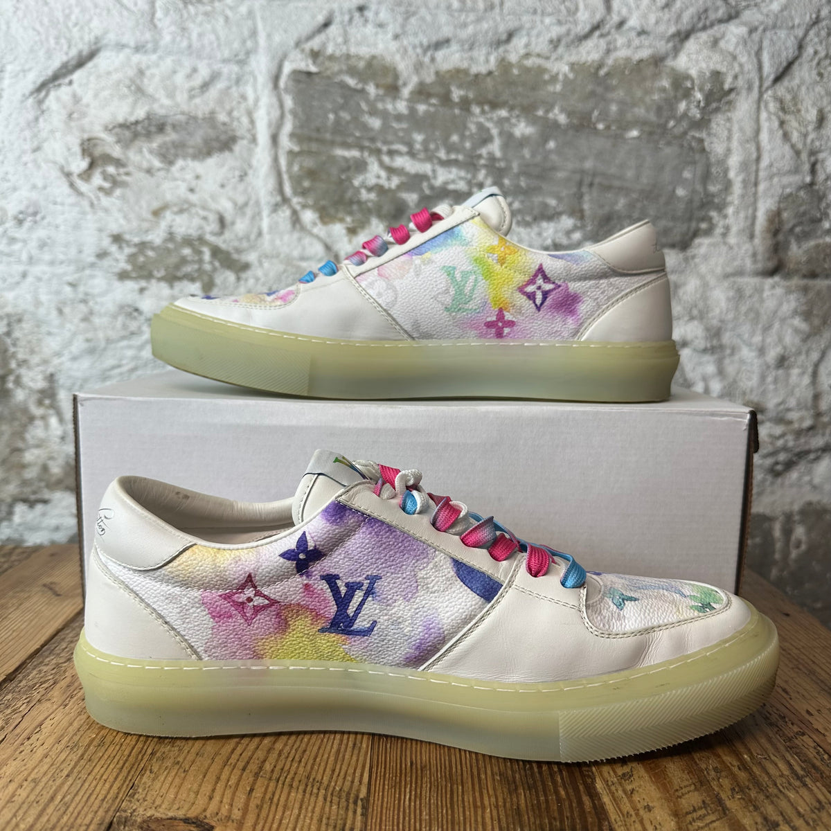 Louis Vuitton Watercolor Monogram Ollie Sneaker Sz 10 (8.5LV)