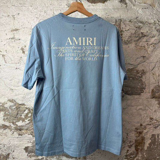 Amiri Imagination Box Light Blue T-Shirt Sz M