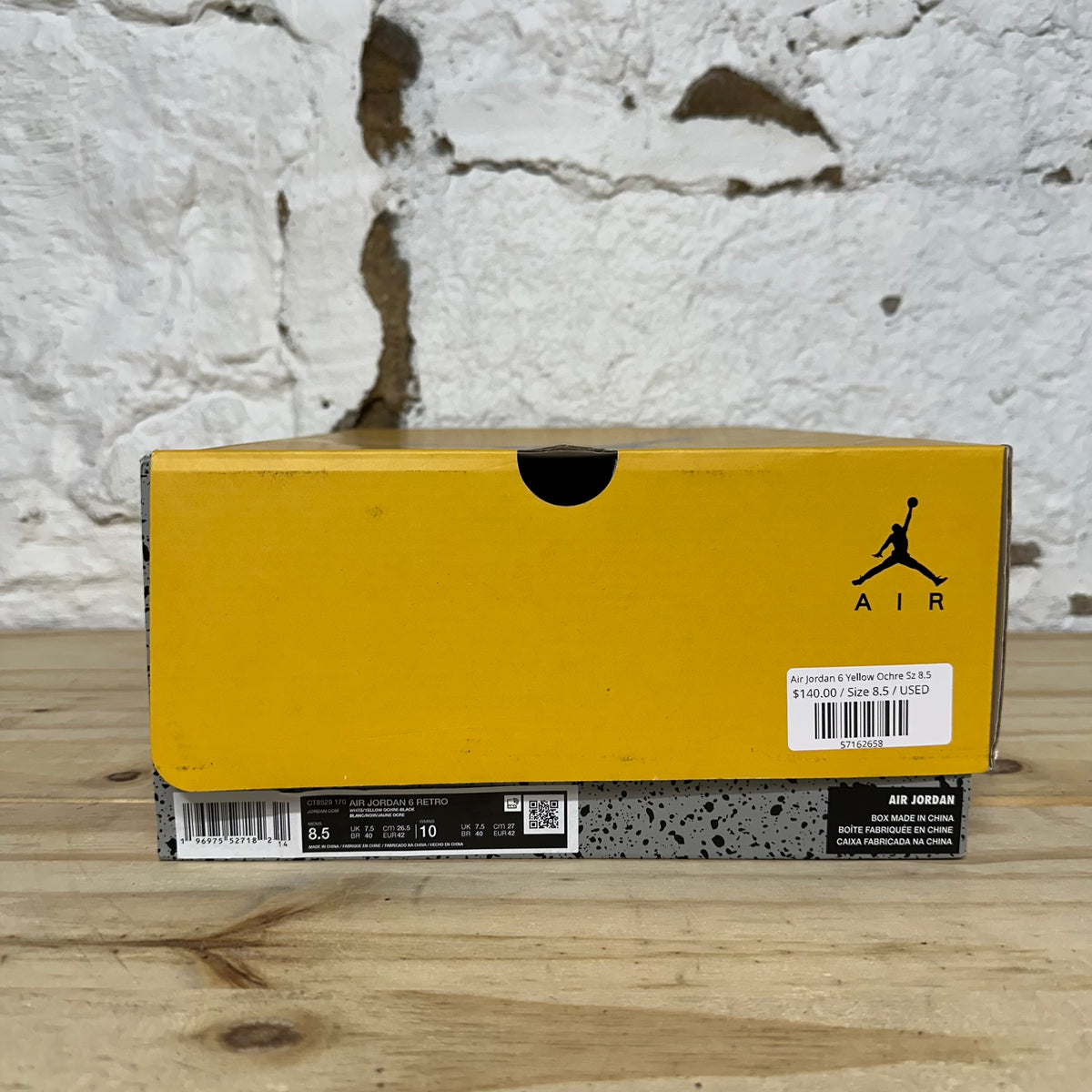 Air Jordan 6 Yellow Ochre Sz 8.5