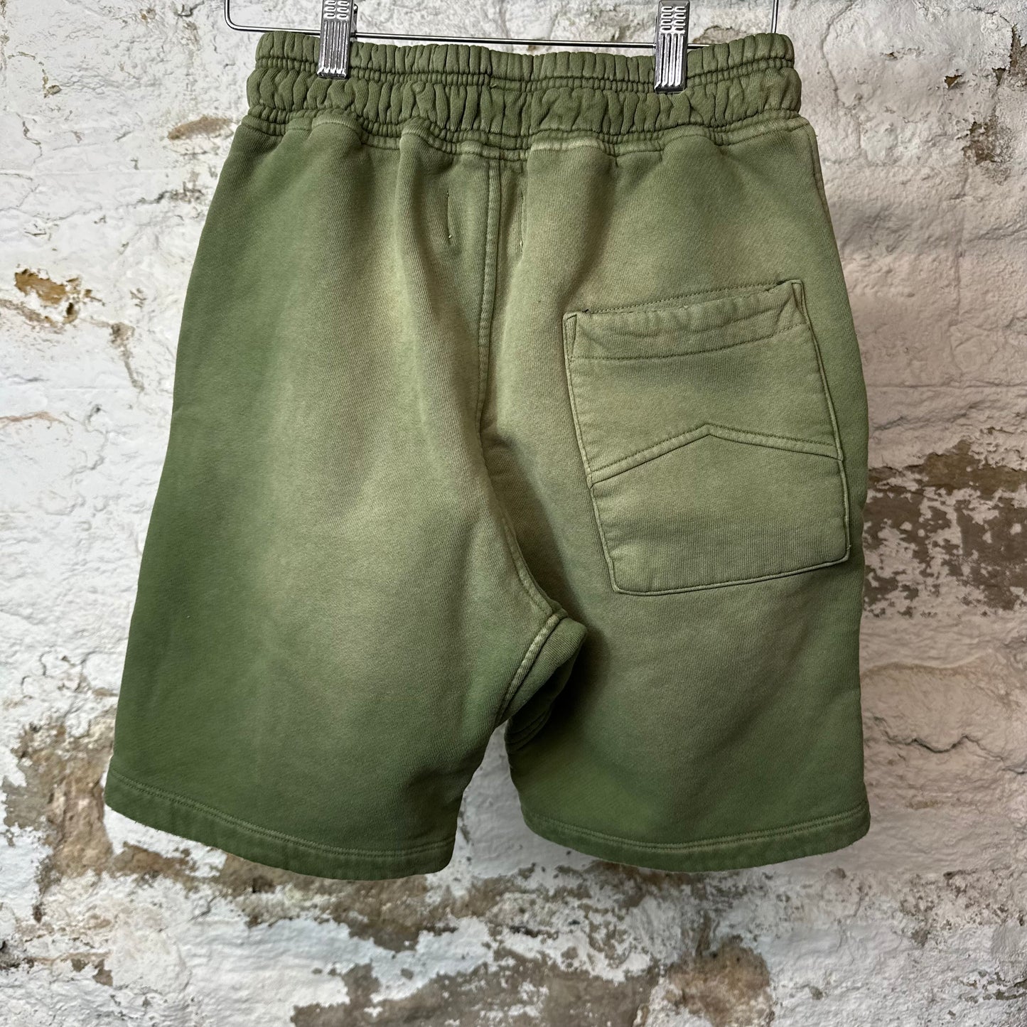 Rhude Script Faded Green SweatShorts