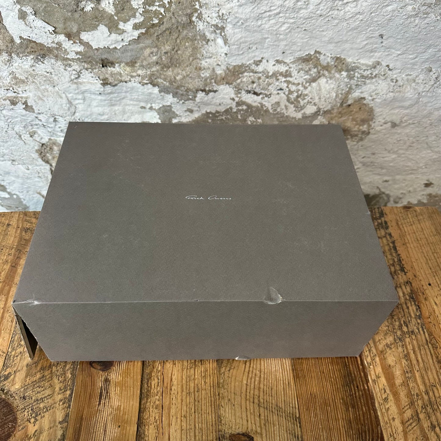 Rick Owens Leather Thulian Milk Sneaker DS