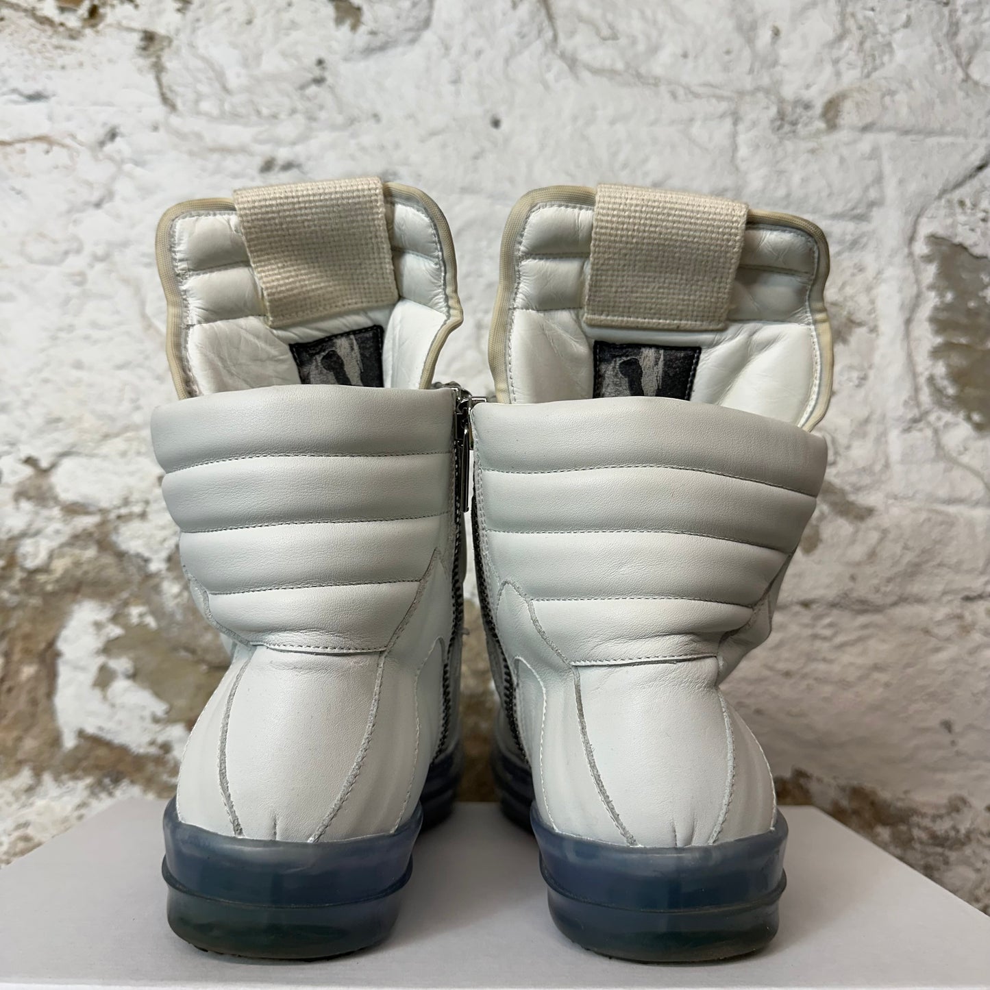 Rick Owens Geobasket White Transparent Sole Sneaker Sz 9 (42)