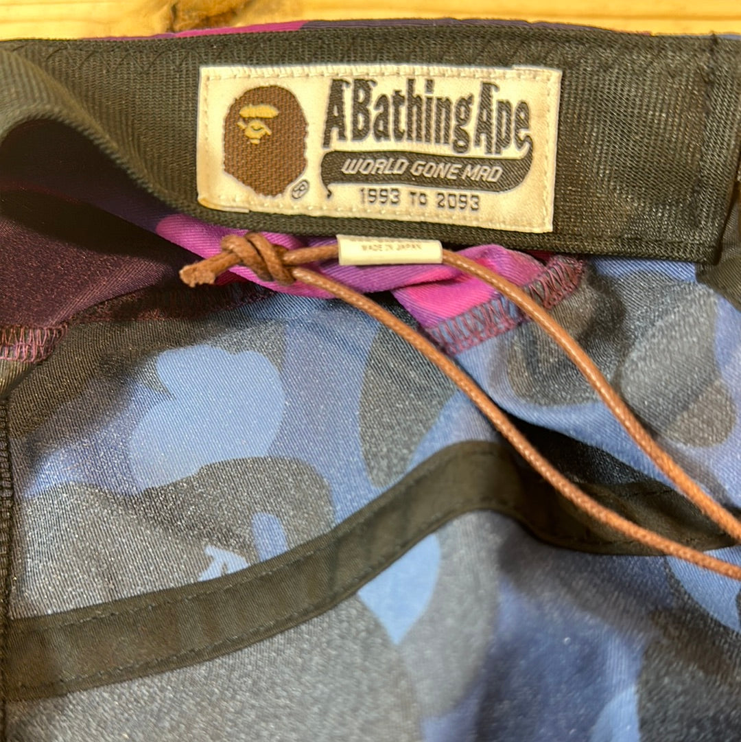 Bape Color Camo Shark Jet Cap Navy Hat