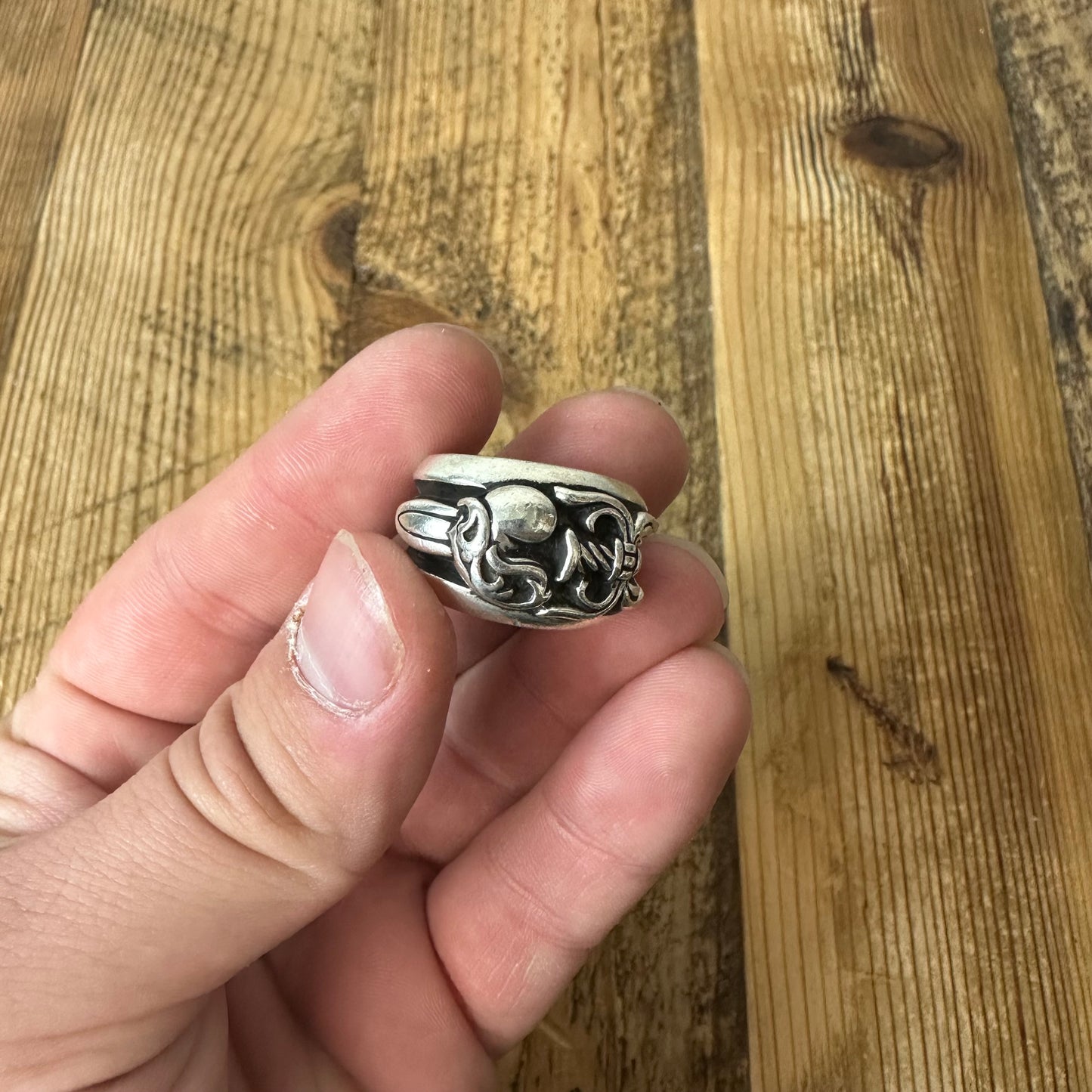 Chrome Hearts Dagger Heart Ring Sz (9.5)