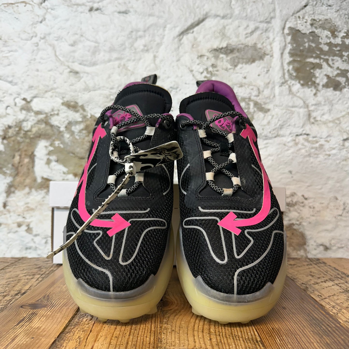 Off-White ODSY 1000 Pink Black Sneaker Sz 13 (46)