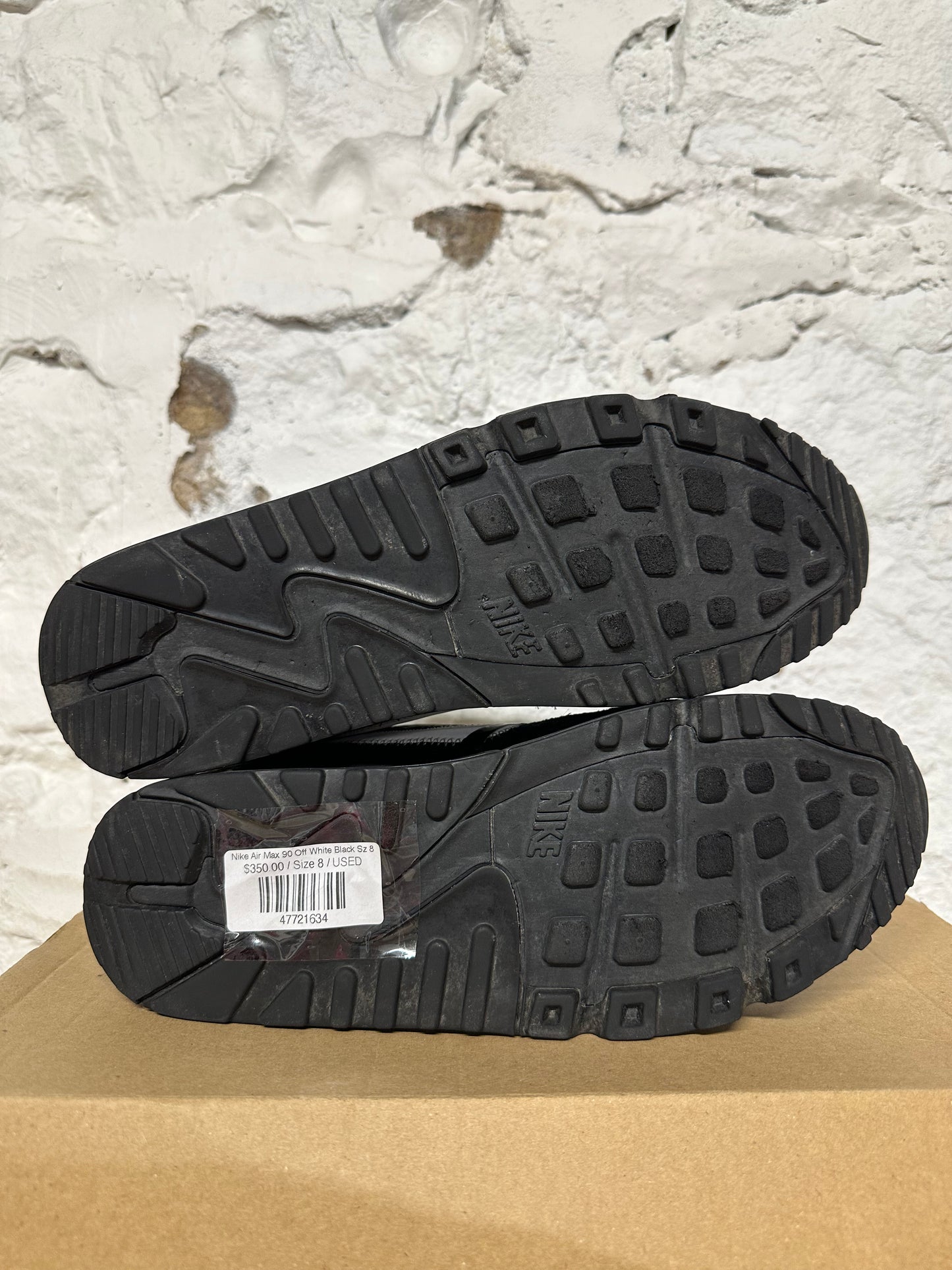 Nike Air Max 90 Off-White Black Sz 8