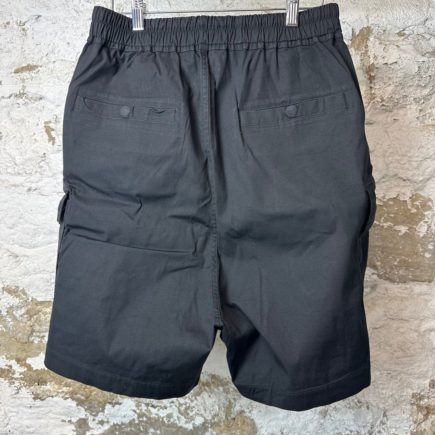 Rick Owens Bauhaus Black Cargo Shorts Sz M