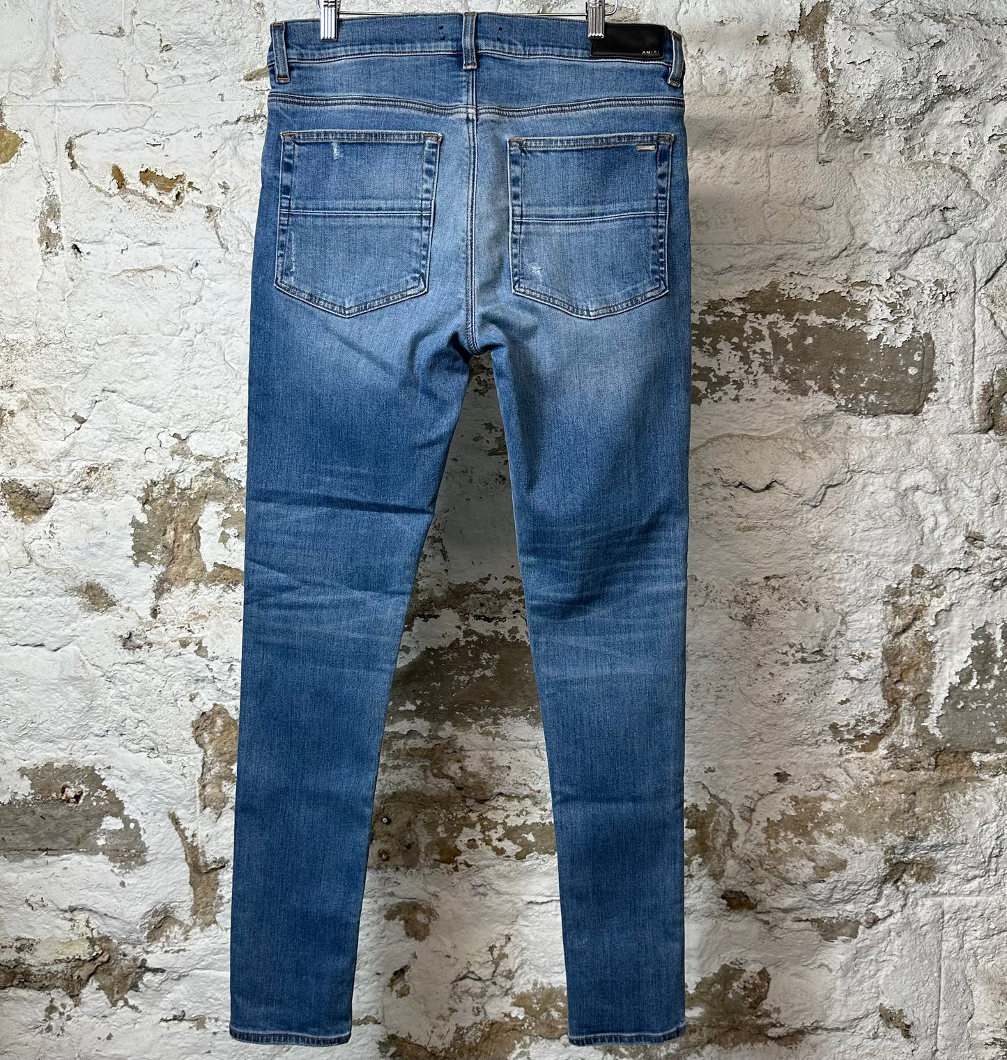 Amiri Plain Blue Denim Jeans Sz 34