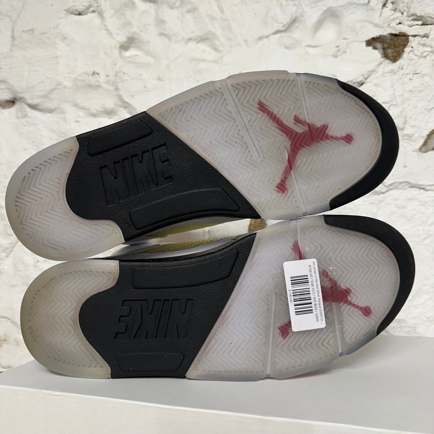 Air Jordan 5 Fire Red Silver Tongue (2020) Sz 10.5