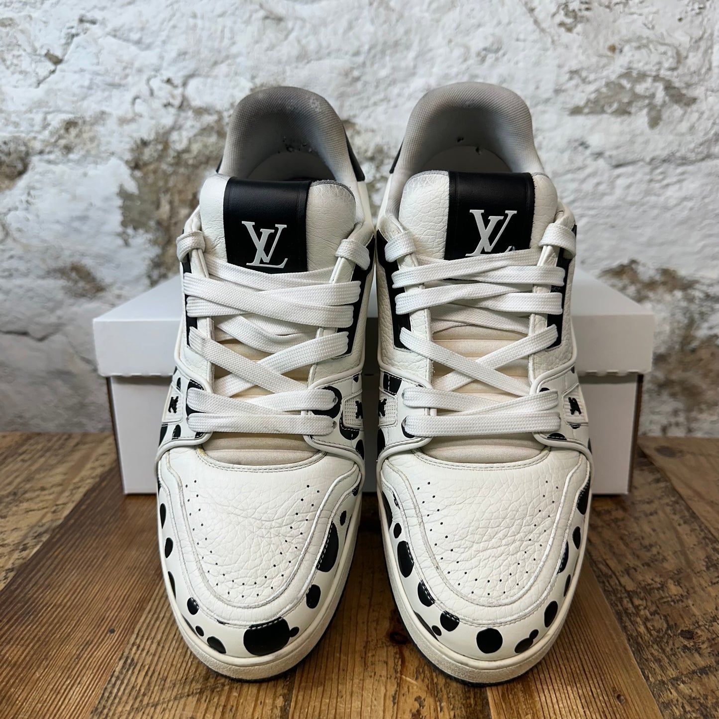 Louis Vuitton Yayoi Kusama Black White Trainer Sz 10(8.5LV)
