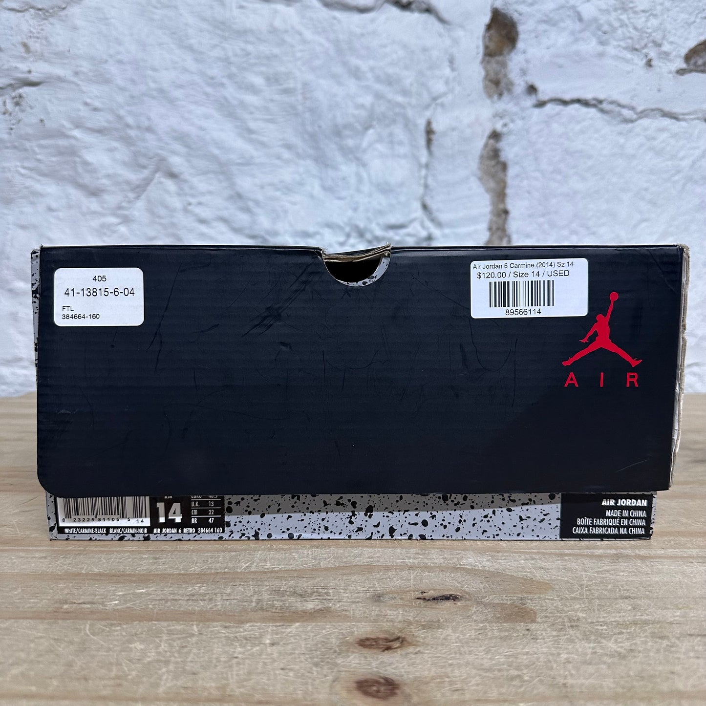 Air Jordan 6 Carmine (2014) Sz 14