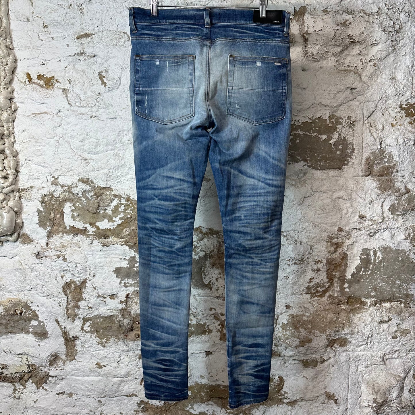 Amiri Plain Honeycomb Denim Jeans Sz 33
