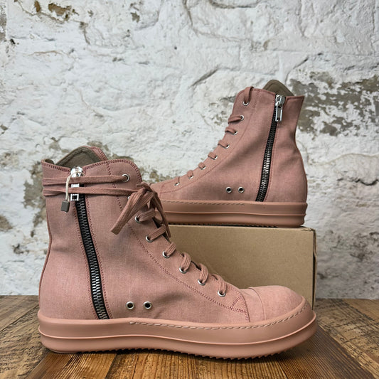 Rick Owens High Triple Dark Pink Sneaker Sz 12 (45) DS