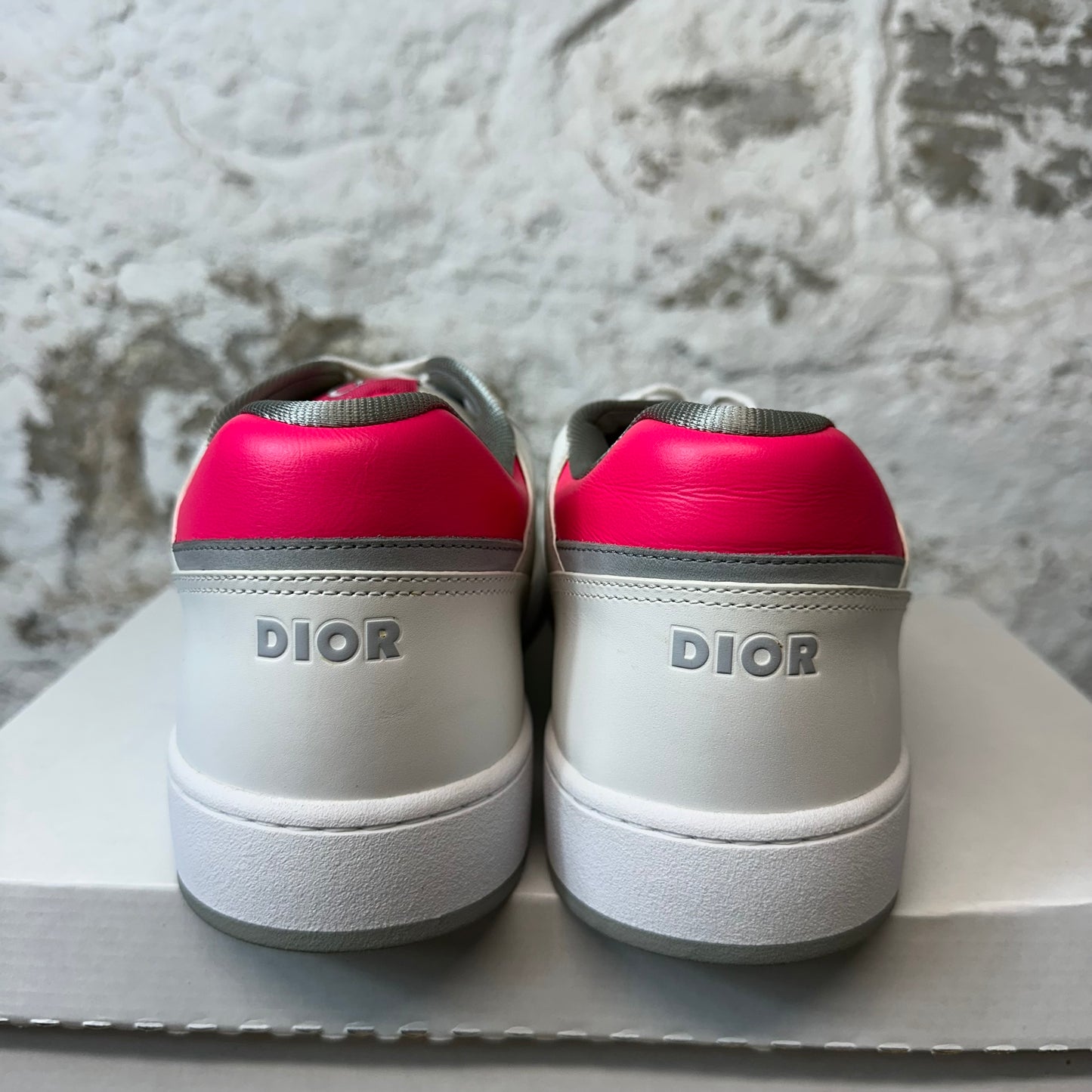 Dior B27 Monogram Pink White Sneaker Sz 15 (48) No Box