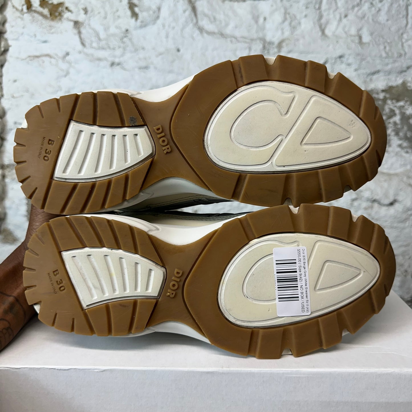 Dior B30 Beige Grey White Sneaker Sz 9 (42)