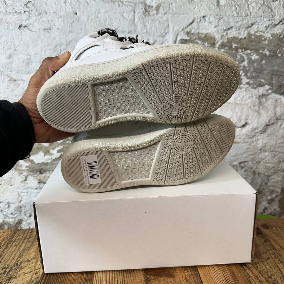 Lanvin Curb Future Black White Sneaker Sz 9 (42)