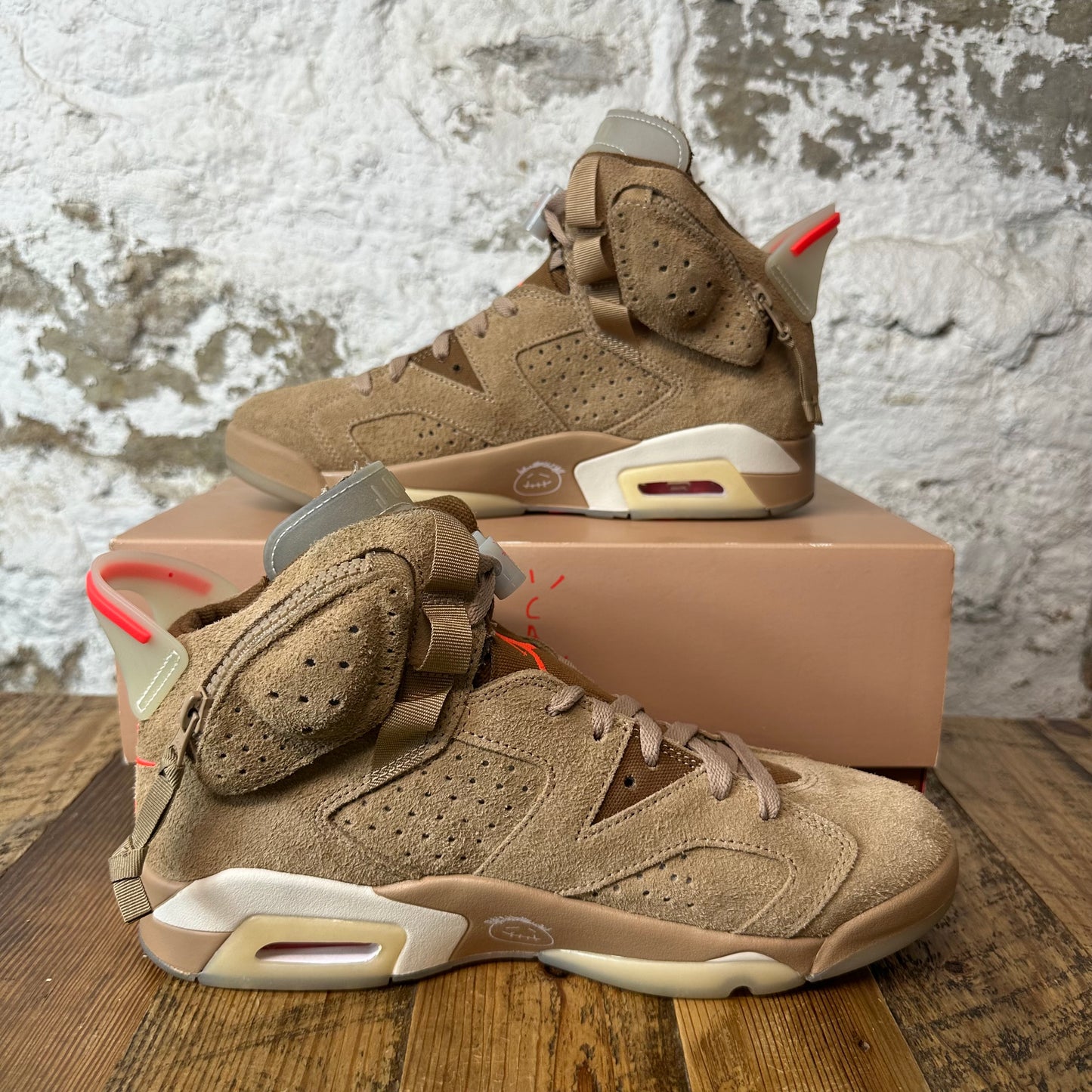 Air Jordan 6 Travis Scott British Khaki Sz 9