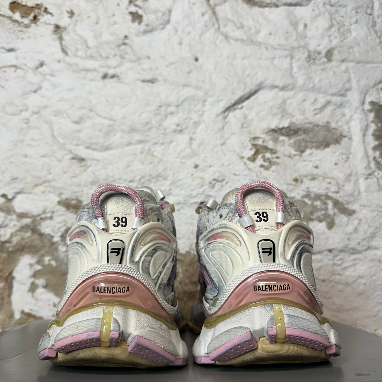 Balenciaga Runner Pink White Grey Sneaker Sz 6.5 (39)