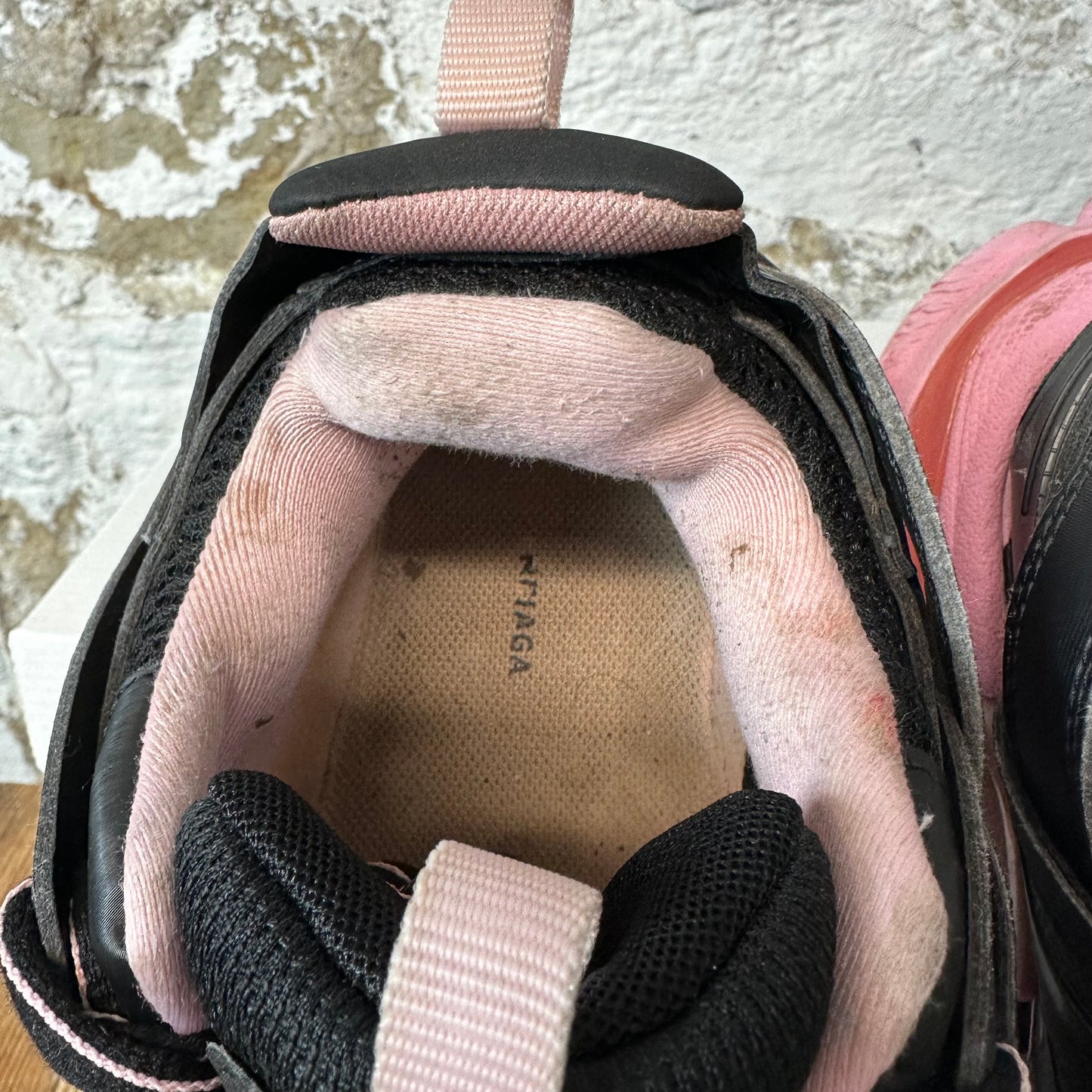 Balenciaga Track Black Pink Sneaker Sz 6.5 (39) No Box