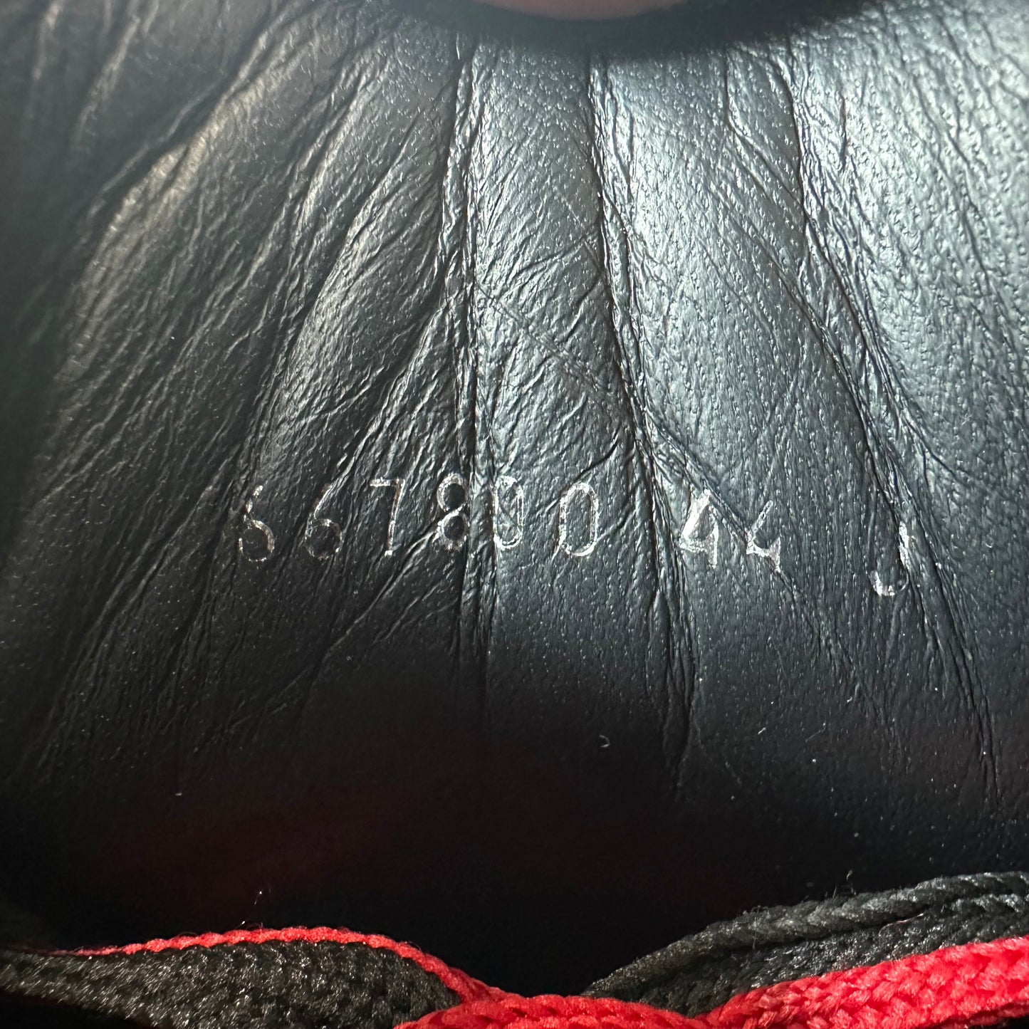 Aexander Mcqueen Black Red Nappa Joey Sneaker Sz 11 (44)