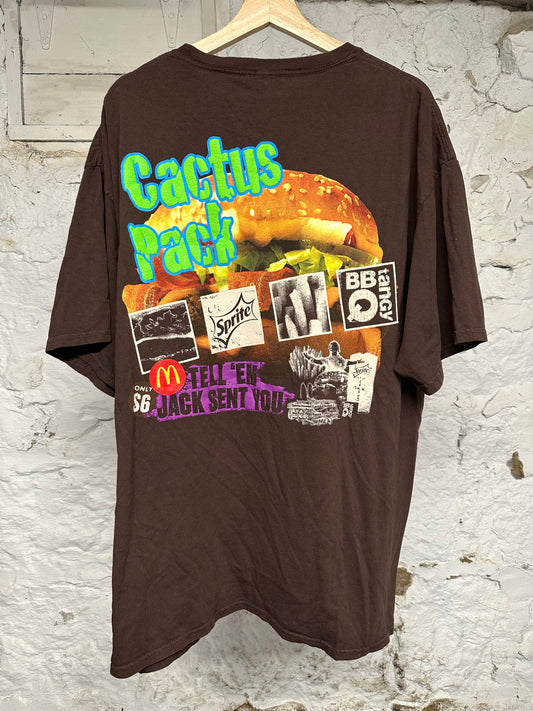 Travis Scott Mcdonalds Brown T-Shirt Sz XL