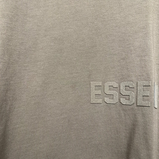 Fear of God Essentials Bold Spellout Brown L/S T-Shirt Sz L