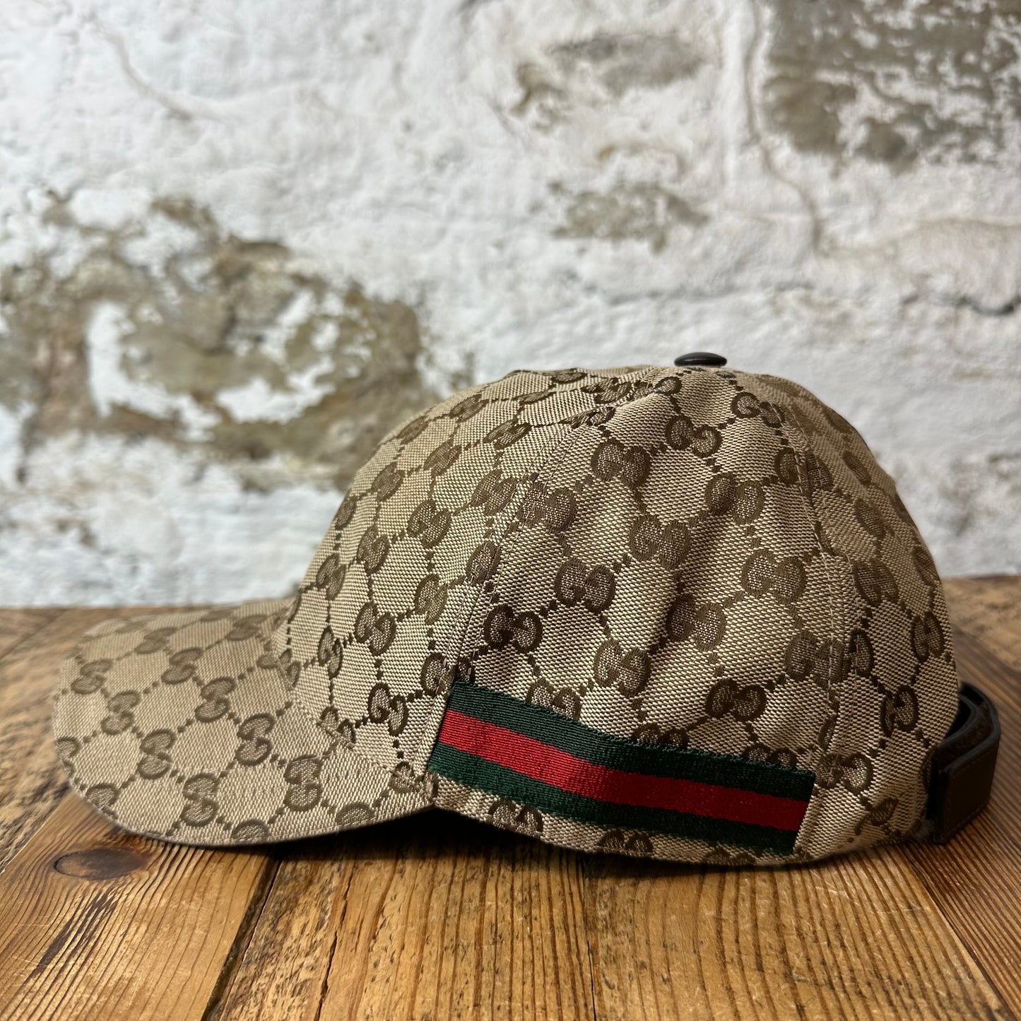 Gucci Tan GG Monogram Hat Sz L
