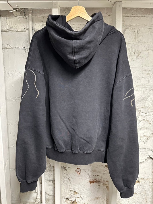 Vale Devil Black Hoodie Sz M