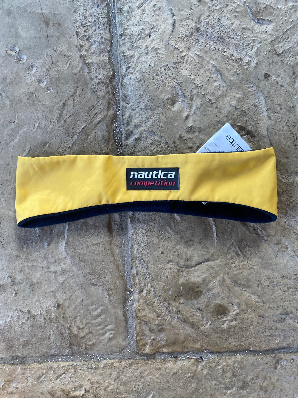 Nautica Competition 90s Yellow Fleece Ear Warmer Headband