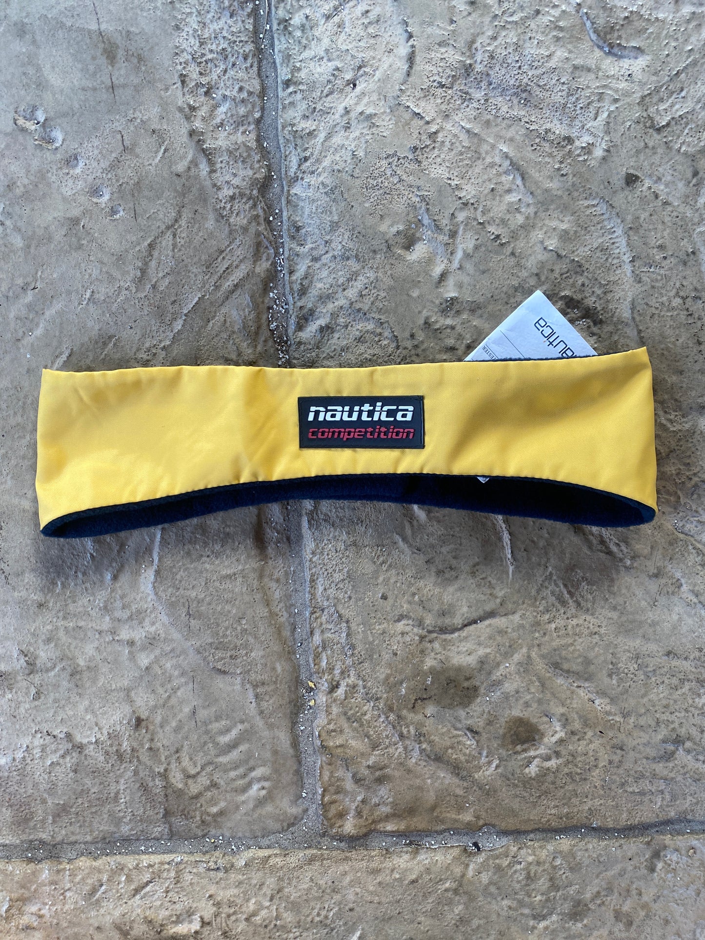 Nautica Competition 90s Yellow Fleece Ear Warmer Headband