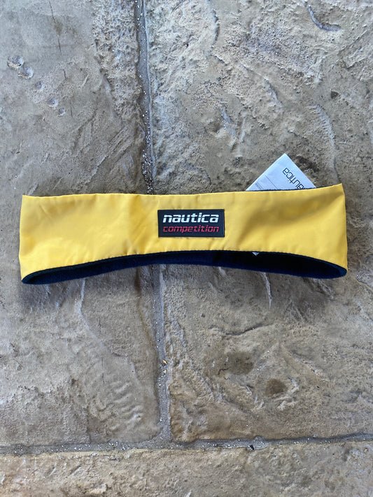 Nautica Competition 90s Yellow Fleece Ear Warmer Headband