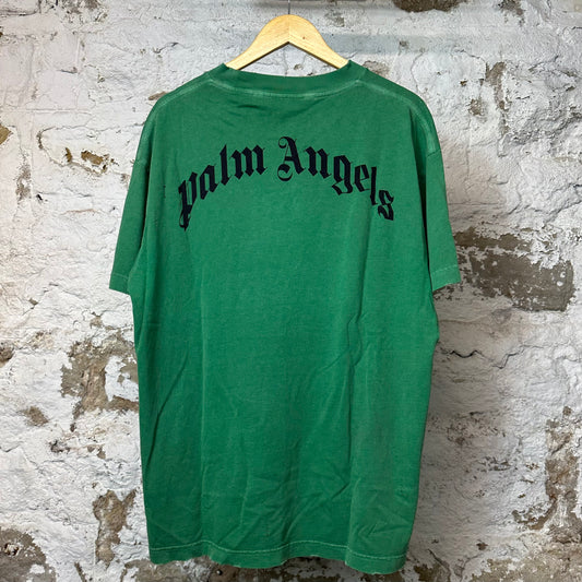 Palm Angels Bear T-shirt Green Sz XL