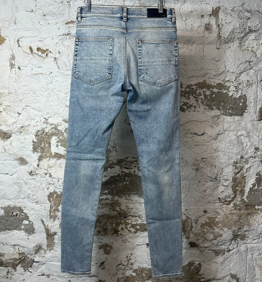 Amiri MX1 Tie Dye Washed Blue Denim Jeans Sz 31