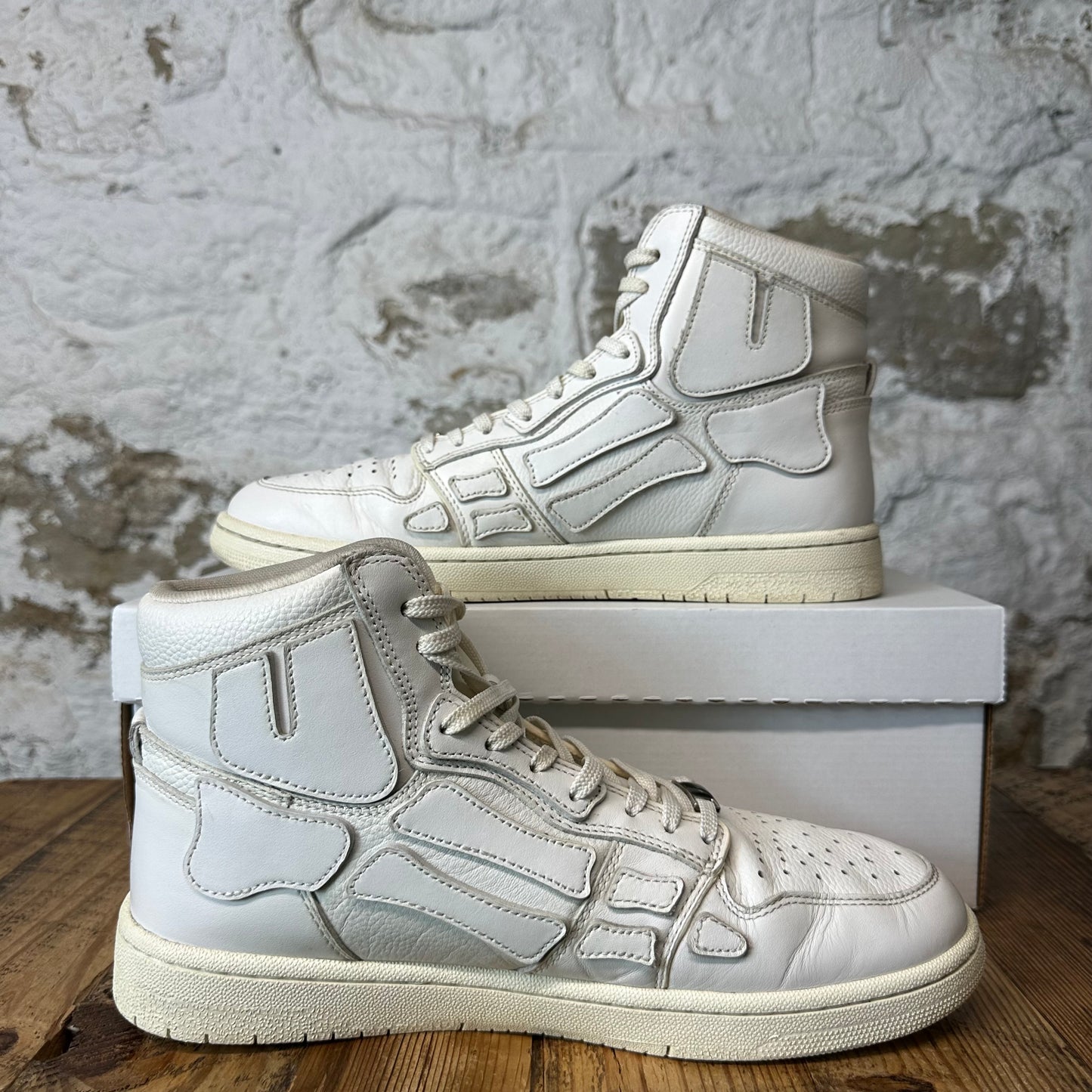 Amiri High Triple White Skeleton Sneaker Sz 10 (43)
