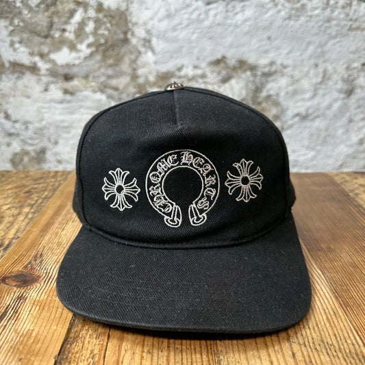 Chrome Hearts Horseshoe Crosses Black Hat
