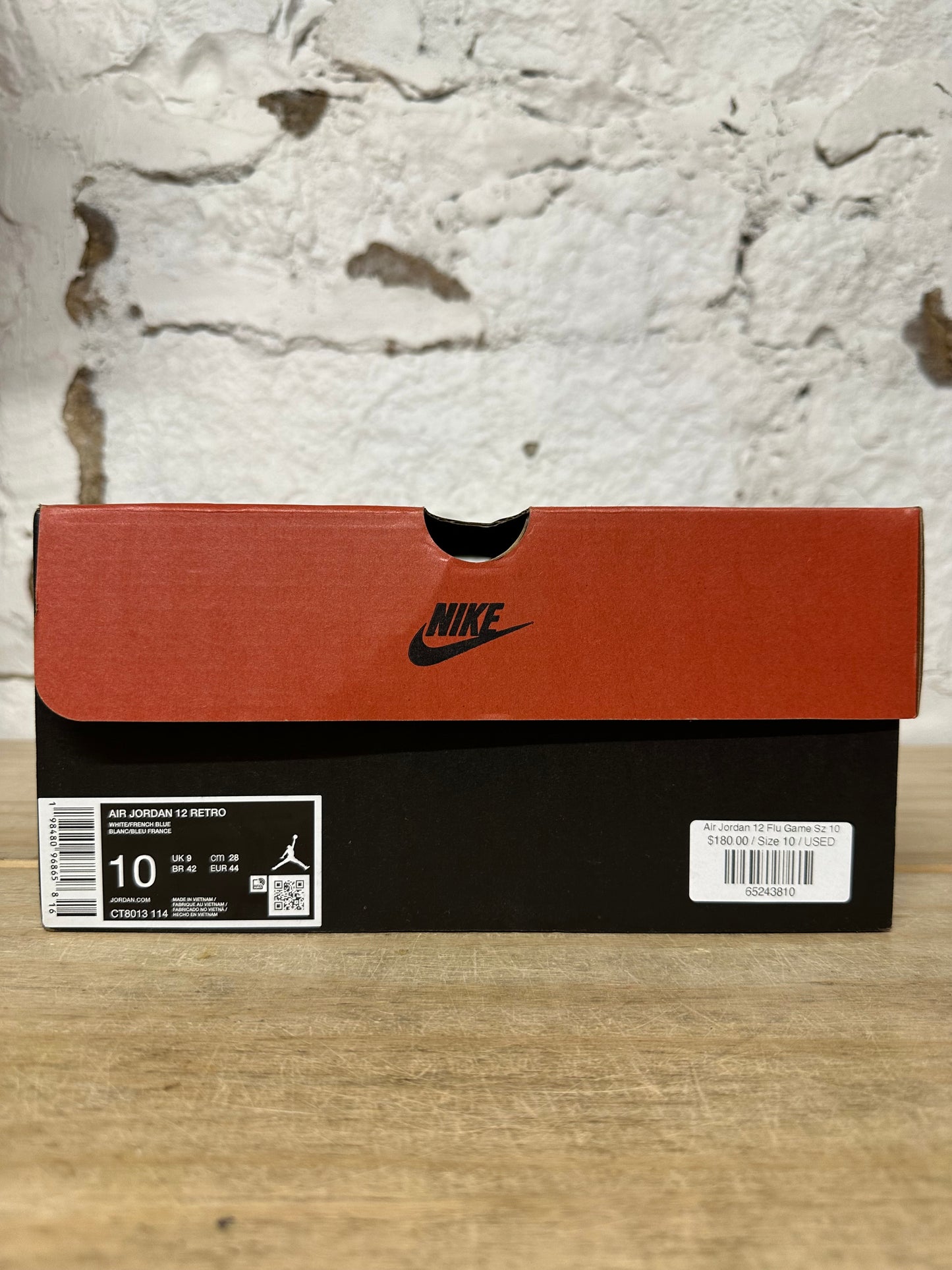 Air Jordan 12 Flu Game Sz 10