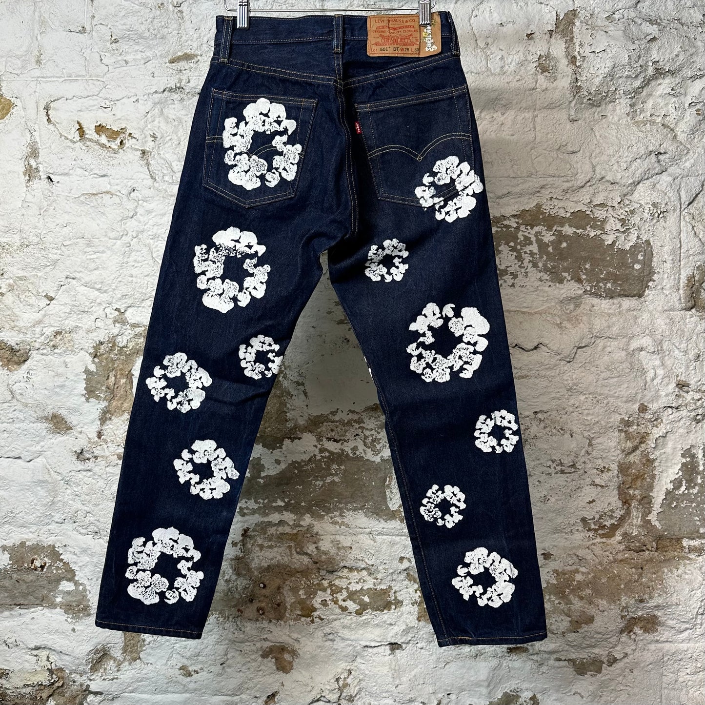 Denim Tears White CW Dark Blue Denim Jeans Sz 28