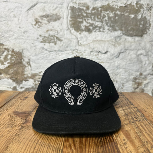 Chrome Hearts Horseshoe Crosses Black Hat