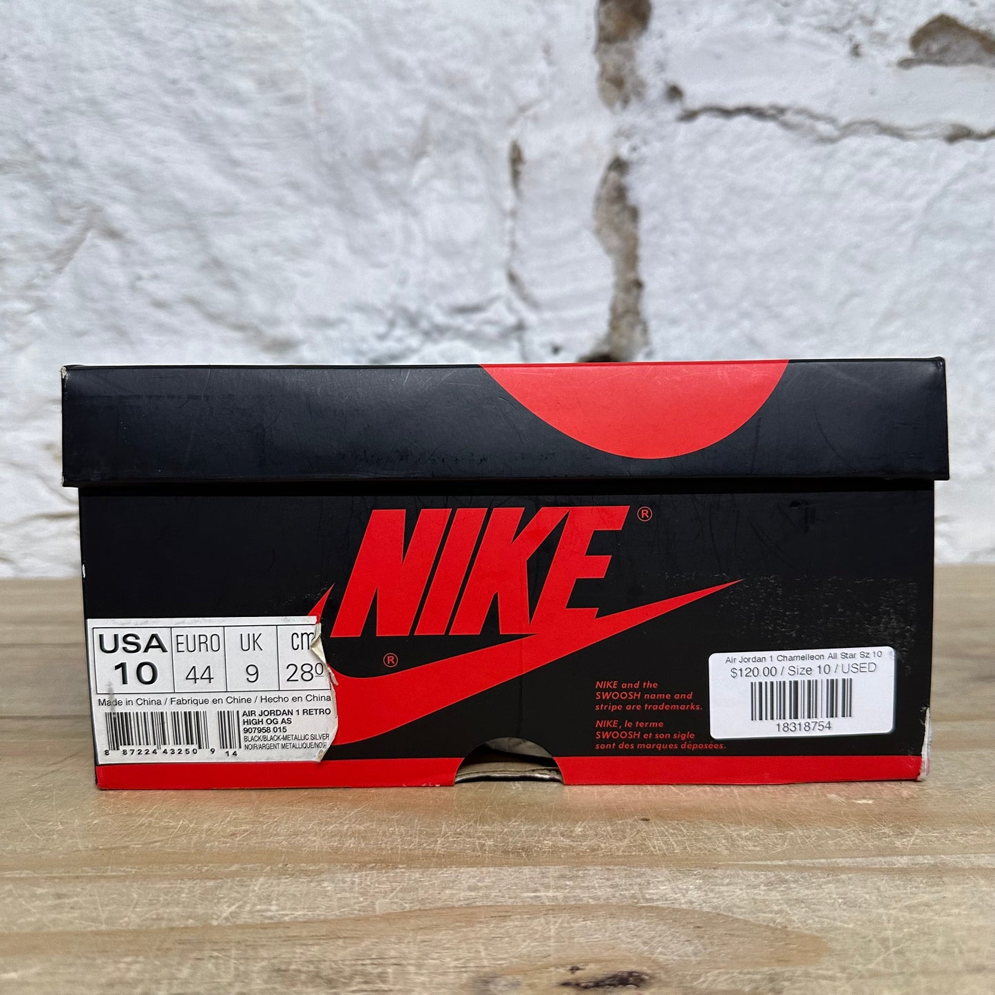 Air Jordan 1 High All-Star Chameleon Sz 10