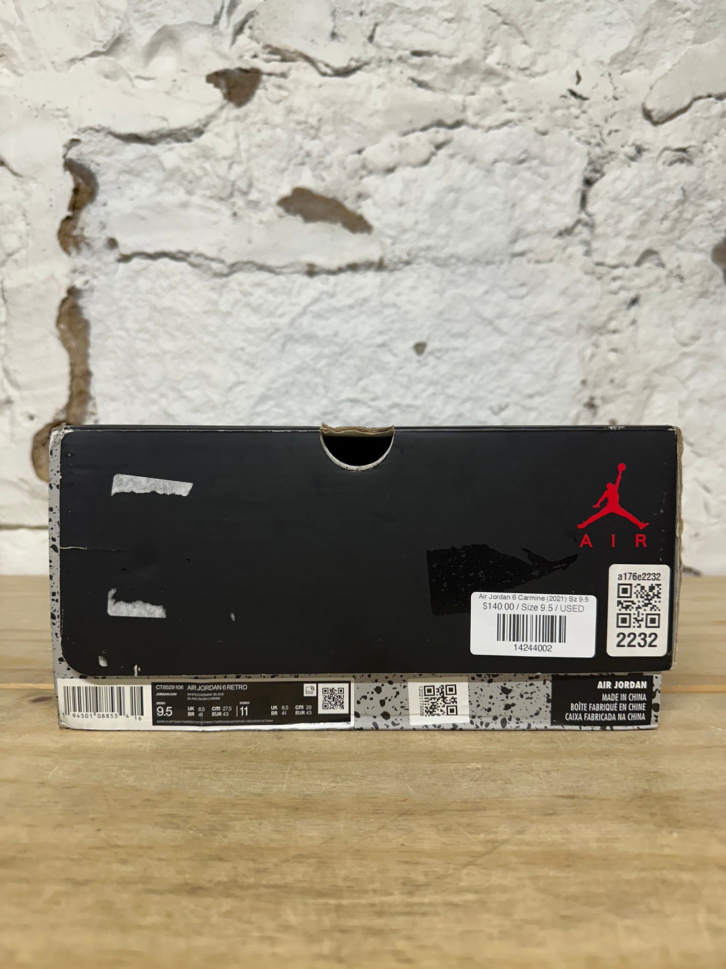 Air Jordan 6 Carmine (2021) Sz 9.5