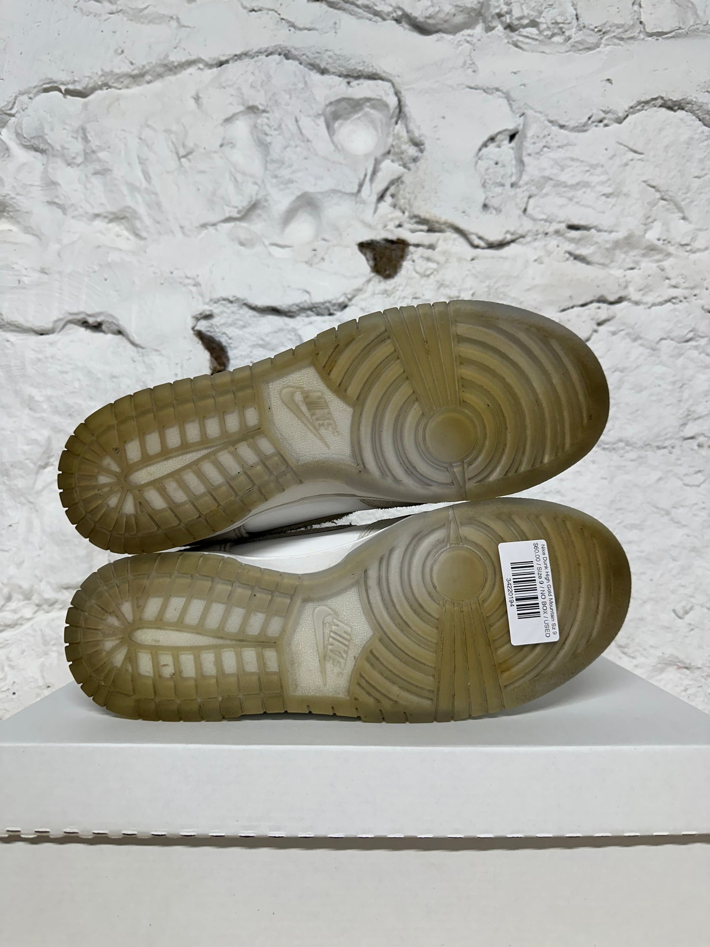 Nike Dunk High Gold Mountain Sz 9