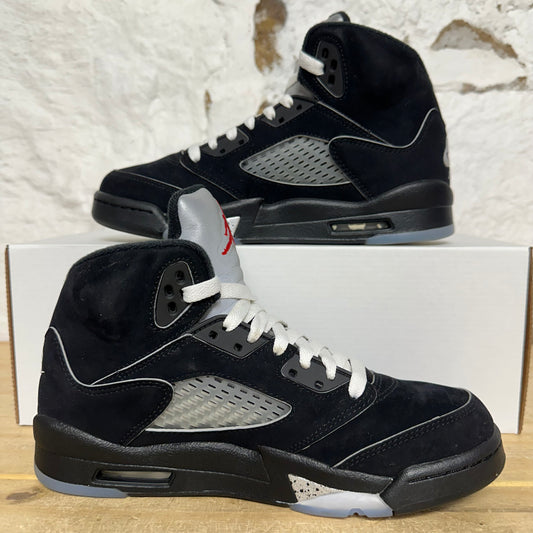 Air Jordan 5 Black Metallic Reimagined Sz 5.5Y