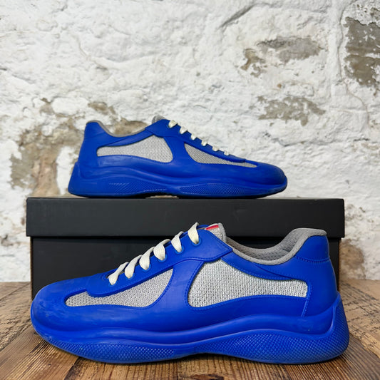 Prada Americas Cup Blue Rubber Sneaker Sz 8 (41)