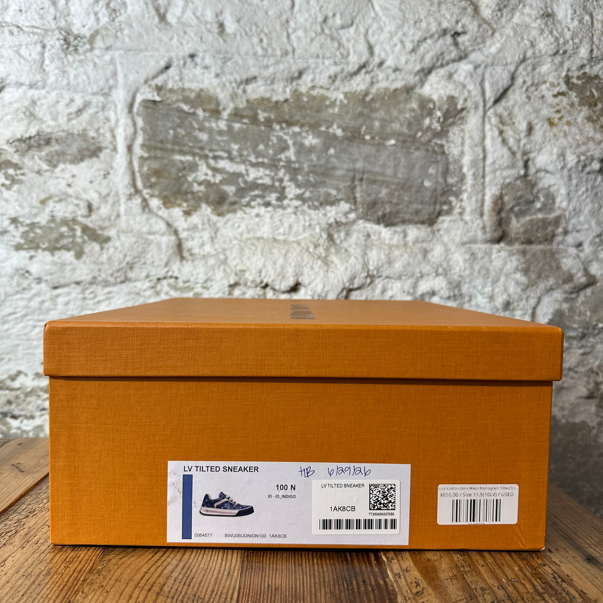 Louis Vuitton Dark Wash Monogram Tilted Sneaker Sz 11.5 (10LV)