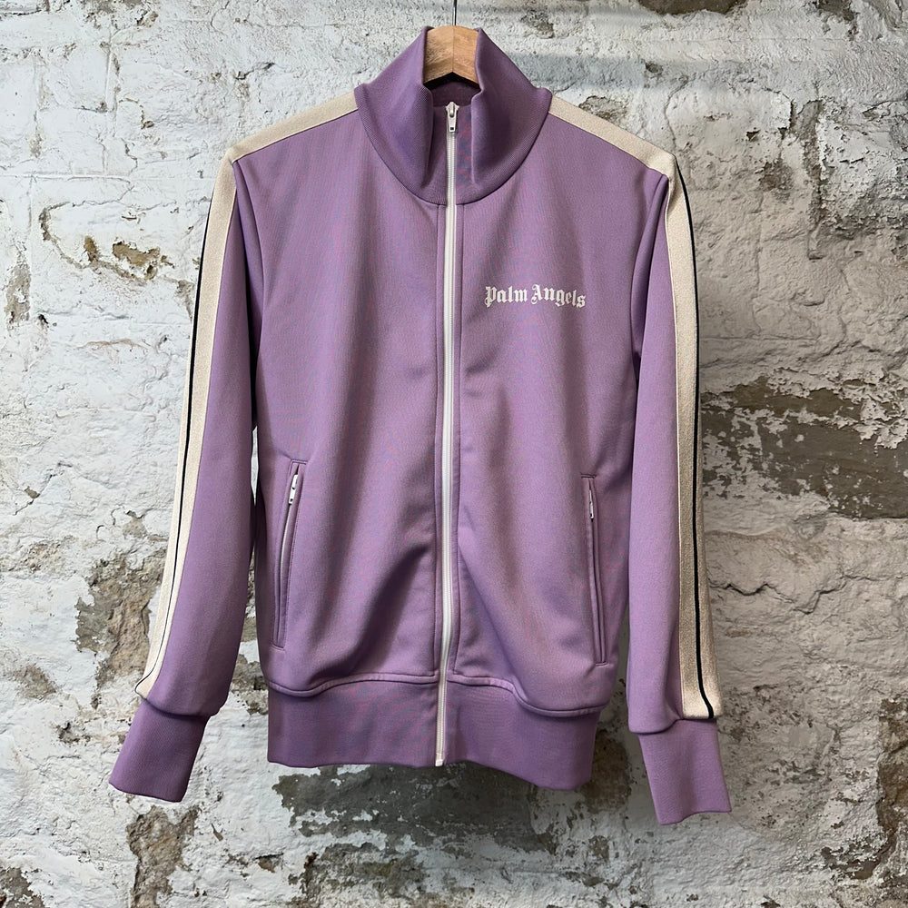 Palm Angels Lavender Beige Track Jacket Sz S