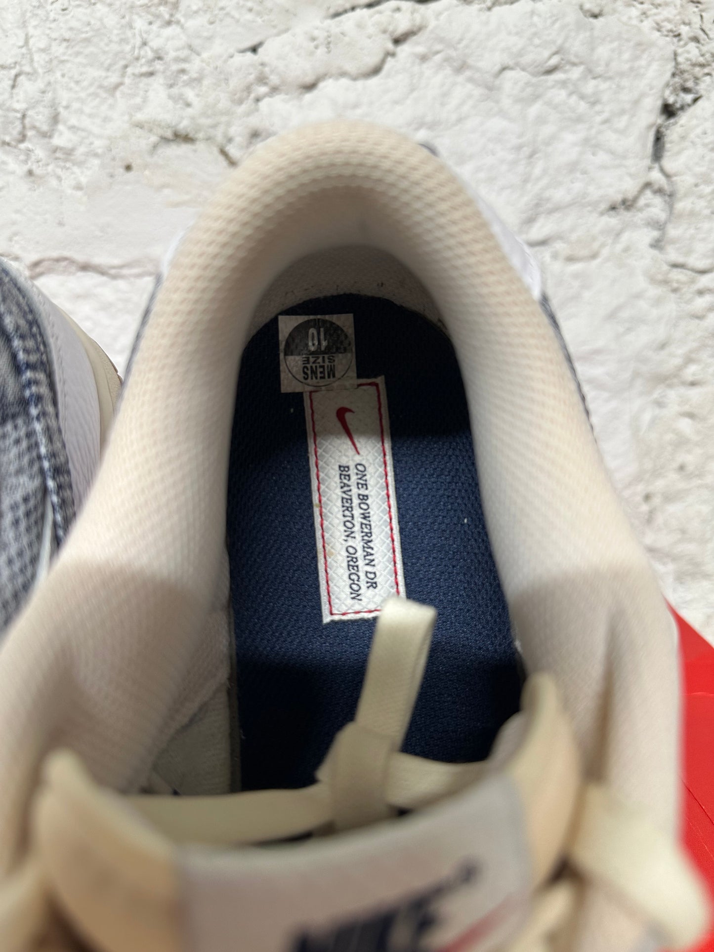 Nike Dunk Low Denim White Sz 10