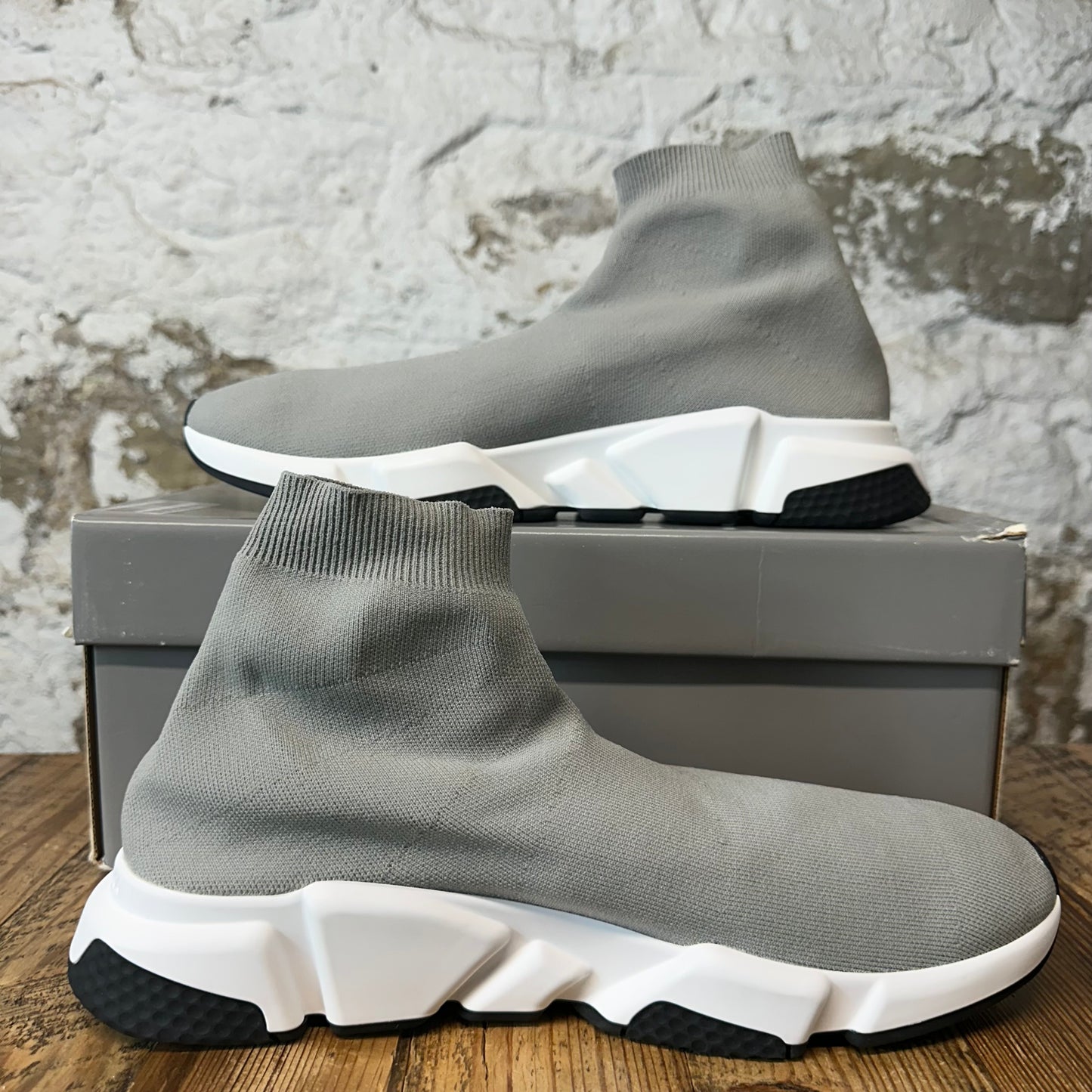 Balenciaga Sock Runner Grey White Black Sneaker DS